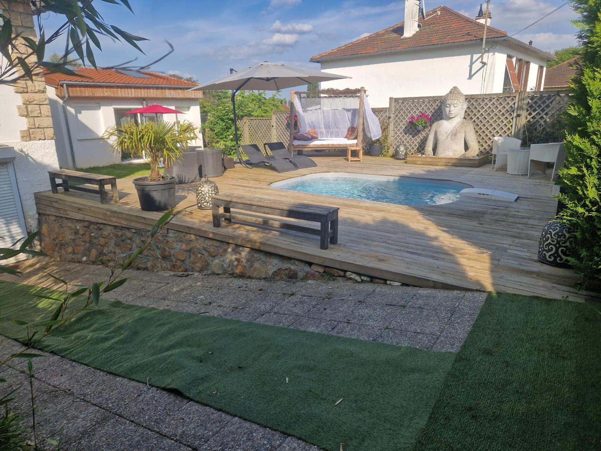 La Serenite Balinaise, Chambre Et Sdb Privee, Jardin , Piscine Et Jacuzzi En Saison, Pres De Chantilly, Parc Asterix Et Cdg Et Paris En 20' Orry-La-Ville Exterior foto